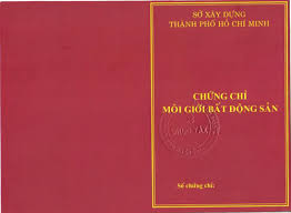 Bằng môi giới bất động sản 